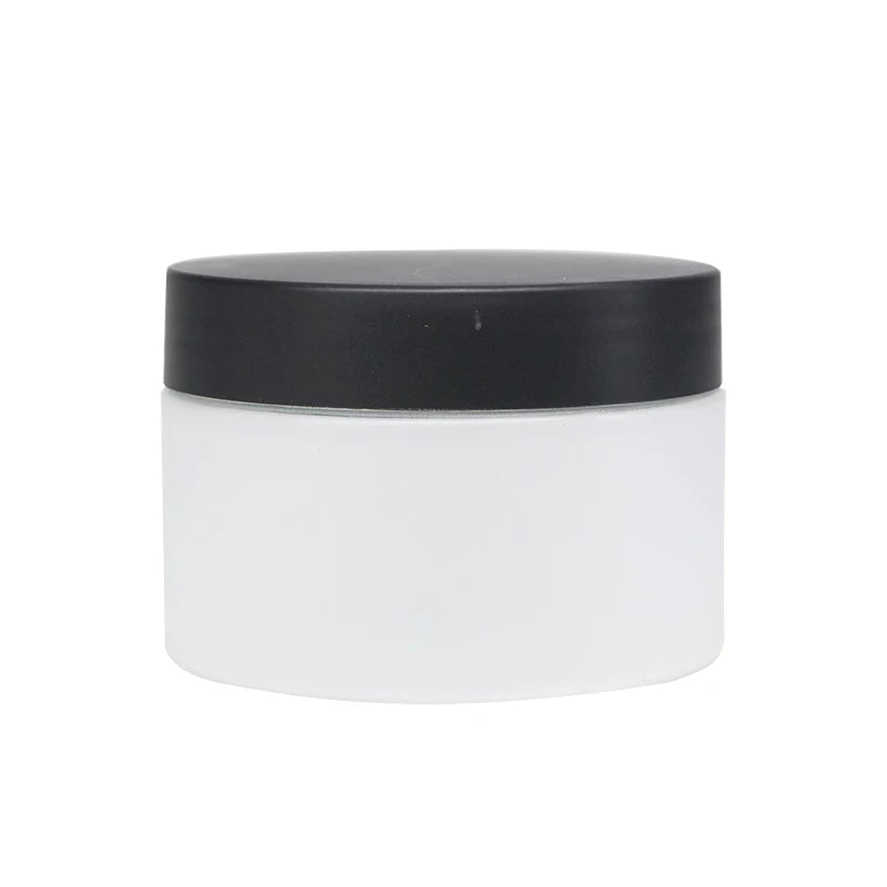 Matte White Black Lid PET Frosted Cosmetic Jars for Skin Care Empty 50ml 80ml 100ml 120ml 150ml 200ml 250ml Size Options