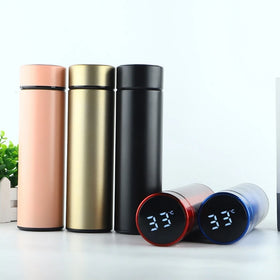 2025 Vacuum Flask Stainless Steel Smart Water Bottle 500 Mug with LED Touch Screen Temperature Display Water Bottle Smart