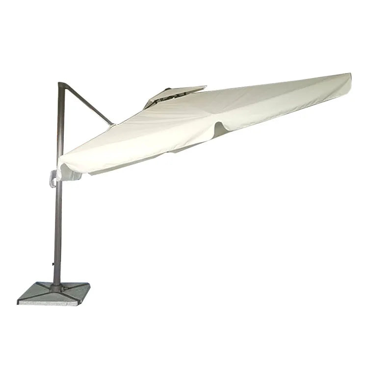FEAMONT Square Polyester Top Roman Umbrella Aluminium Alloy Frame Waterproof Function Outdoor Chinese Parasol Coffee Shops