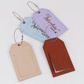 New Design Low Price Personalized Luggage Tags Leather Wedding Custom Logo Pattern Gift Travel Luggage Tag