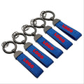 Suede Leather Car Keychain for Sline RS AMG R for Benz for M for V W Key Ring Free Sample