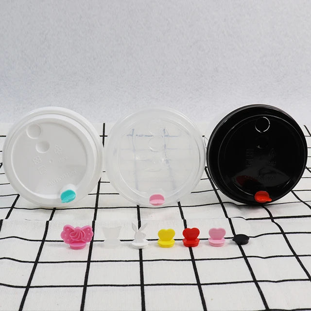 OEM Factory Custom Food Grade Reusable Silicone 90mm Disposable Coffee Cup Lids Reusable Injection PP Plastic Cap Stopper