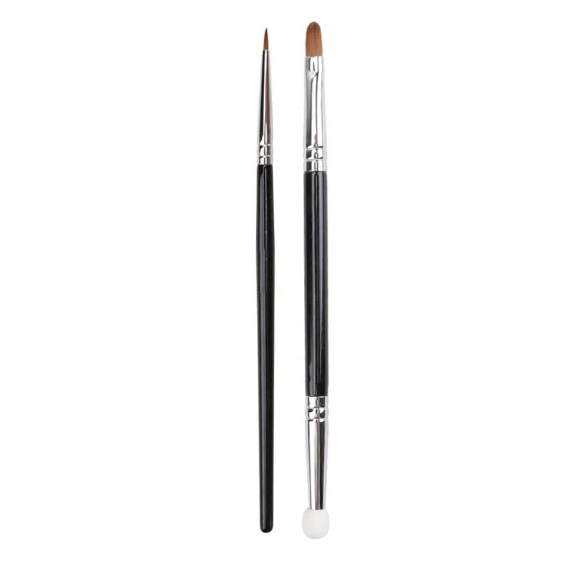 Wholesale Double Head Concealer Makeup Brush Flat-headed Sponge Head Beauty Brush Eyeliner Lip Liner Cosmetic Tools Custom