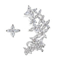 Hot Selling S925 Sterling Silver Full Diamond Earrings  of Stars Temperament Ladies Earrings Fashion Jewelry Earrings