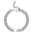 High Quality Geometric Adjustable Cuban Chain Hip Hop Jewelry Punk Stainless Steel Men Necklace