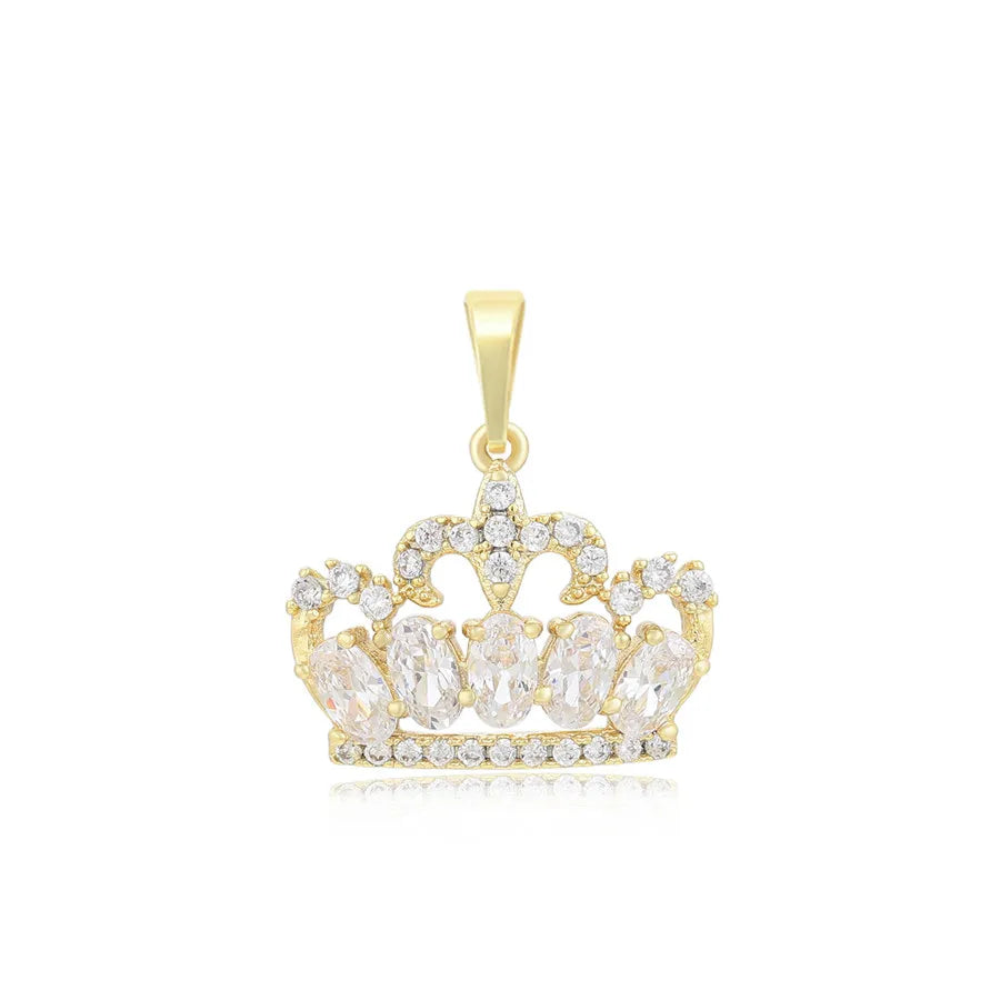 A00913364 xuping Jewelry Cheap Simple Fashion Luxury Elegant Queen's Crown Diamond 14k Gold Plated Pendant