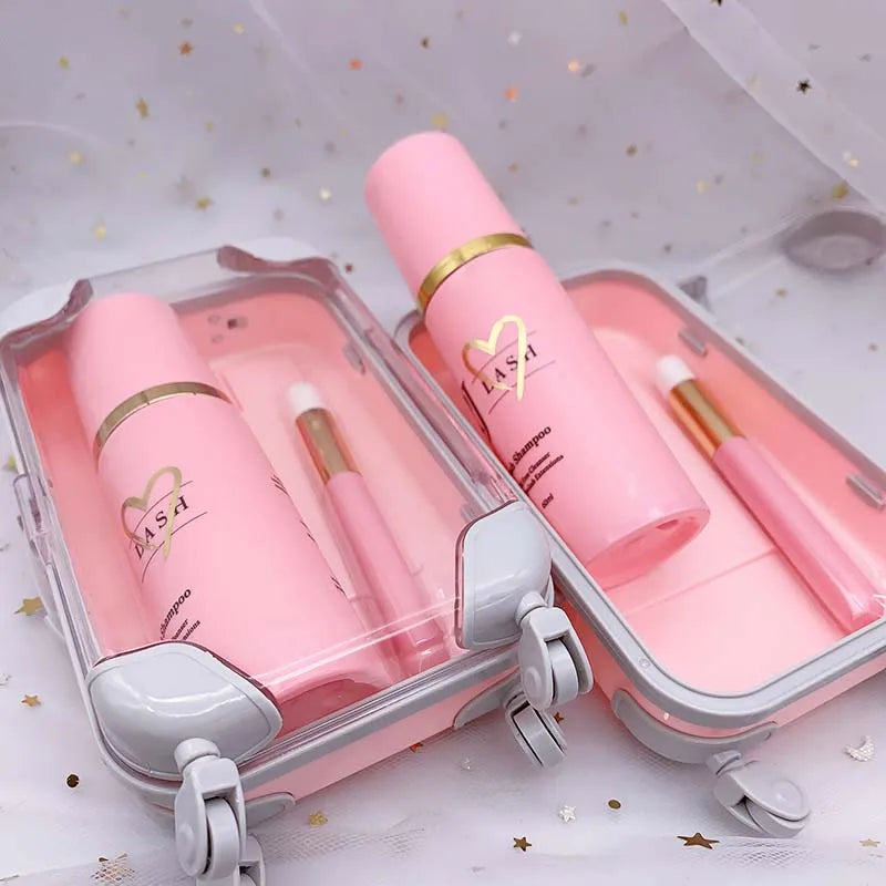 Private Label Tear Free Lash Foam Cleanser Concent Sensitive Lash Extensions Shampoo Brush