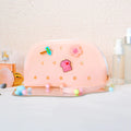 PVC Beach Bag Fashionable Candy Patch EVA Portable Washable Makeup Storage Bag with Holes