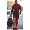 Summer Casual Black Tailored Made Men Suits Groom Tuxedos Jacket+Short Pant Prom Party Men's Beach Wedding Suits 2 Pieces