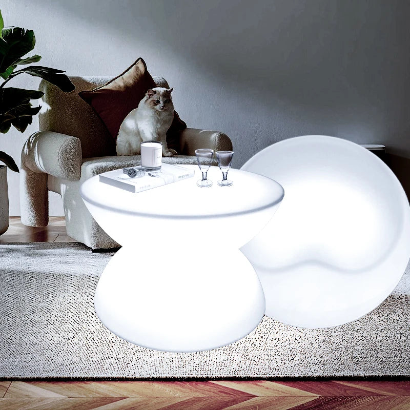 Modern High Back Plastic Sofa Bed 3 Seat Led Storage for Bedroom Living Room Home Bar Outdoor Party