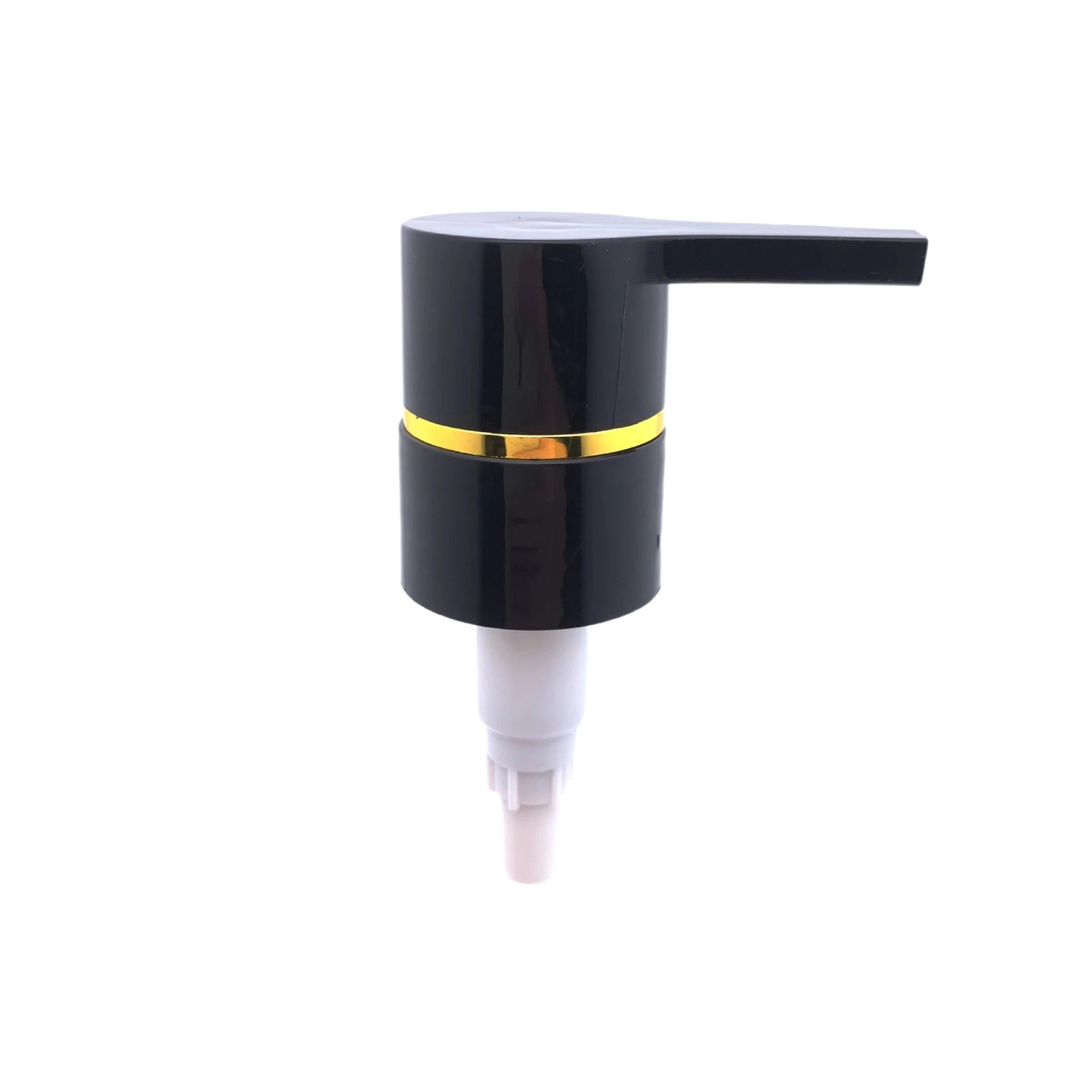 28 Black Hot Stamping Gold and Silver Edge Plastic Emulsion Pressing Type Threaded Pump Head Escort Head Escort Pump