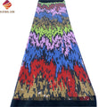 Luxurious Multicolor Rectangle Piano Sequins on Stretch Nylon Mesh Fabric Sequined Embroidery Net Lace for Shiny Party Dresses