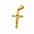 Punk Stainless Steel Jesus Cross Pendant 18k Gold Plated Religious Jewelry Cross Crucifix Pendant for Men Necklace