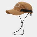 Embroidery Quick Drying Baseball Cap With Chin Strap Waterproof Outdoor Caps Functional Tactical Hat Cityboy Camp Style