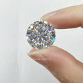 Hot Sale GRA Moissanite White Color Round Brilliant Cut Synthetic Gemstone Loose Stone with Color Play Heat Treated & Certified