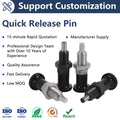 Hot Selling Self-lock Type Stainless Steel Carbon Steel Flat Pin Round Bottom Indexing Pin