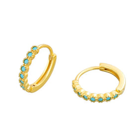Stylish Chic Dainty Popular Unique Rhinestone Crystal Earrings for Women Hoop Earring Zircon Hoop Jewelry