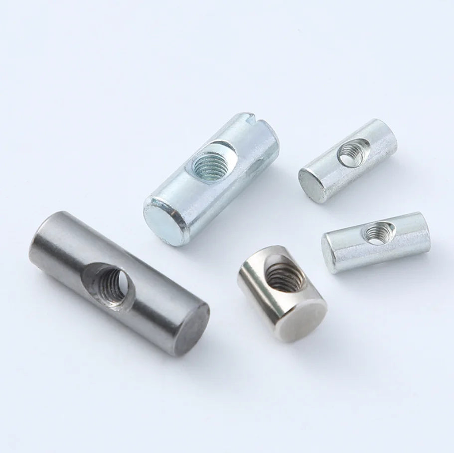 M3 M4 M5 M6 M8 Cross Dowel Nut Slotted Furniture Nut Barrel Cross Dowel Hole Nut