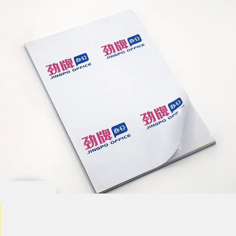 Return Address Label Sticker 40pcs White A4 Sheets Sticky Self Adhesive Sticker for Inkjet / Laser Printer