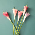 Y-H127 Factory Wholesale Decorative PU Calla Lily  Artificial Flowers Large Size 65CM Artificial Calla Lily Flowers
