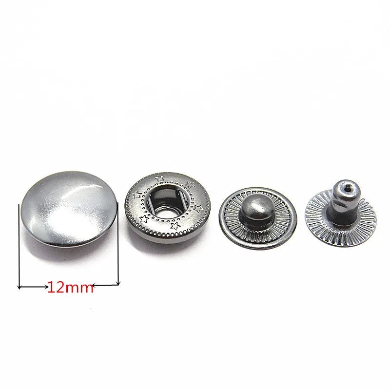 Kingming Mesh Snap Buttons Gold Button Metal Zinc Alloy Customized Logo Brand Sthandle Strapdenim J60cm Plating Shank Acceptable