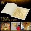 Furniture Crafts Hotel Ceiling Decoration 24k Real Gold Foil Temple Buddha Gold Leaf Sheet