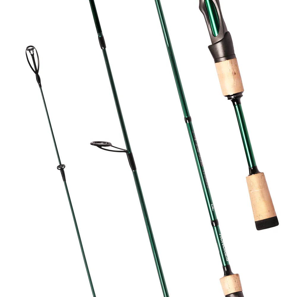 HONOREAL Freshwater 2 Sections Carbon Fiber Spinning Ultra Light Perch Fishing Rod