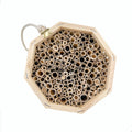 Mason Bee House Garden Natural Wood Creative Honeycomb Attracts Peaceful Bee Pollinators