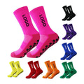 Wholesale Custom logo Athletic Sock Products Training Non-slip Shin Calf High Soccer Football Socks for Men
