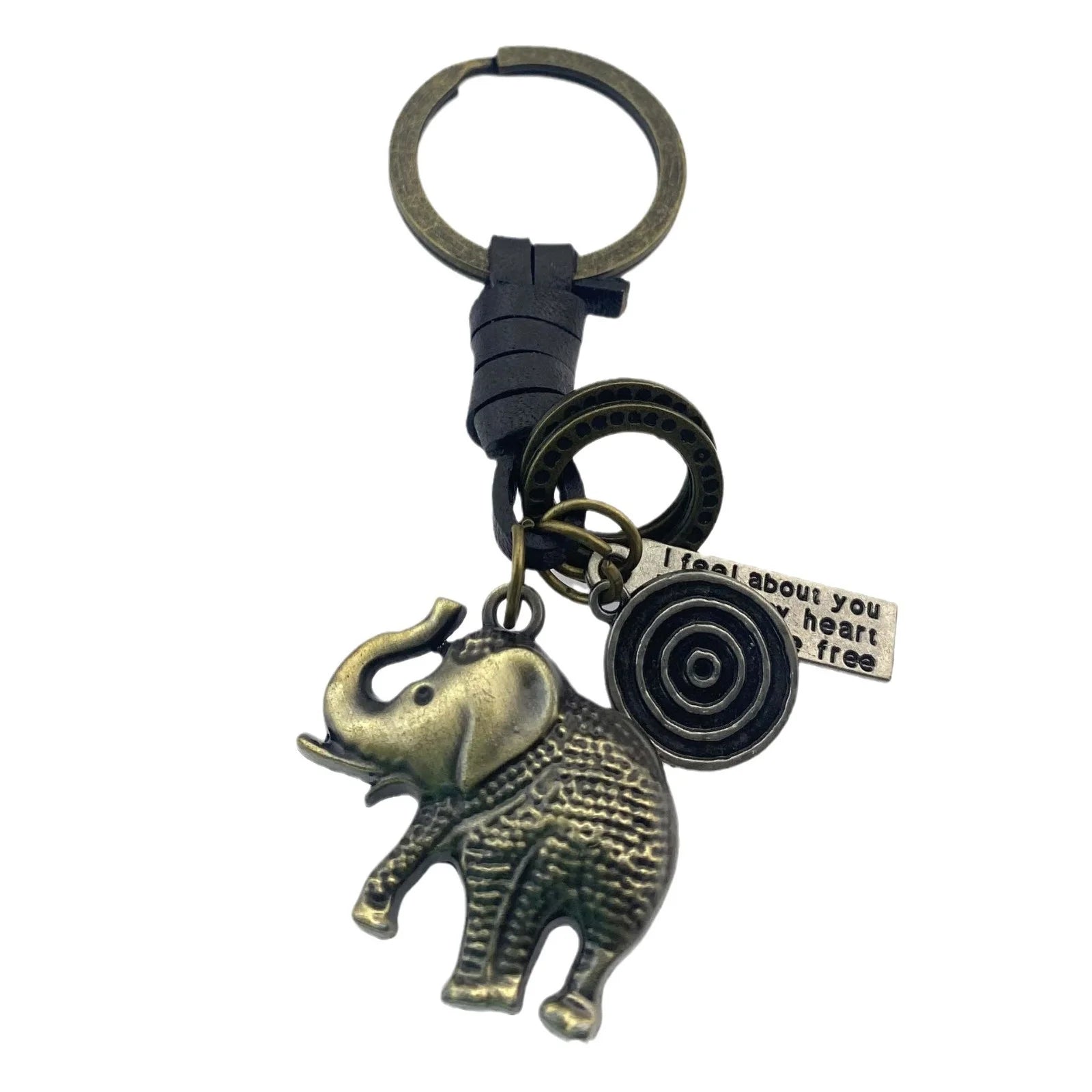 Vintage Animal Bug Charm Keychain Friendship Metal Leather Lucky Key Ring Birthday Christmas Unique Present