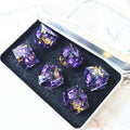 MINI PLANET Liquid Core 16mm 6pcs D6 Dice Handmade Polyhedral DND 6 Sided Dice Set RPG Board Game Custom Wholesale Resin D6 Dice