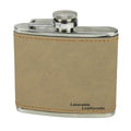 Outdoor Portable Stainless Steel 5oz Laserable Engraved Hip Flask Flachmann Waterproof Faux Leather Liquor Flask for Whiskey