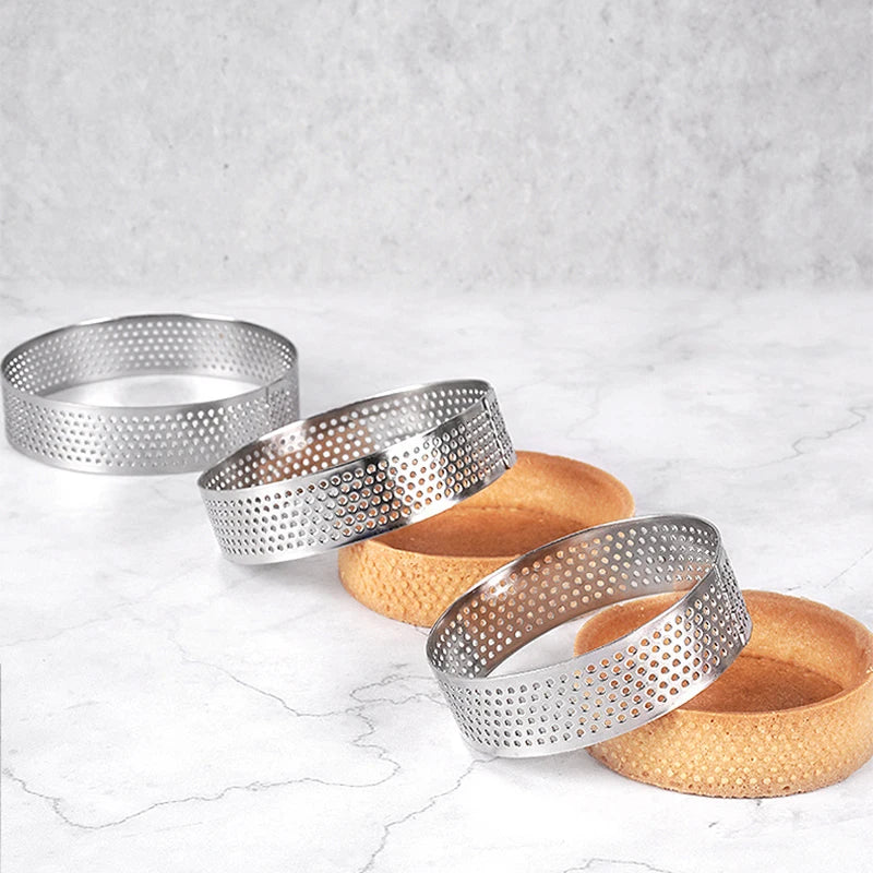 Stainless Steel Mousse Cake Ring Cheese Cake Mold Round Baking Pastry Tool Molde Reposteria Home Kitchen Dessert DIY Baking Pans