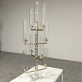 Wedding Crystal Table Top Decorations Centerpiece Candelabra Centerpieces Export Quality Metal Candle Holder