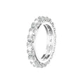Bling Bling 3mm Cubic Zircon 925 Sterling Silver Eternity Ring