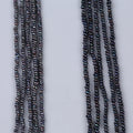 Black Color Tiny Size 2.5-3mm Button Shape Freshwater Pearl Loose Strands