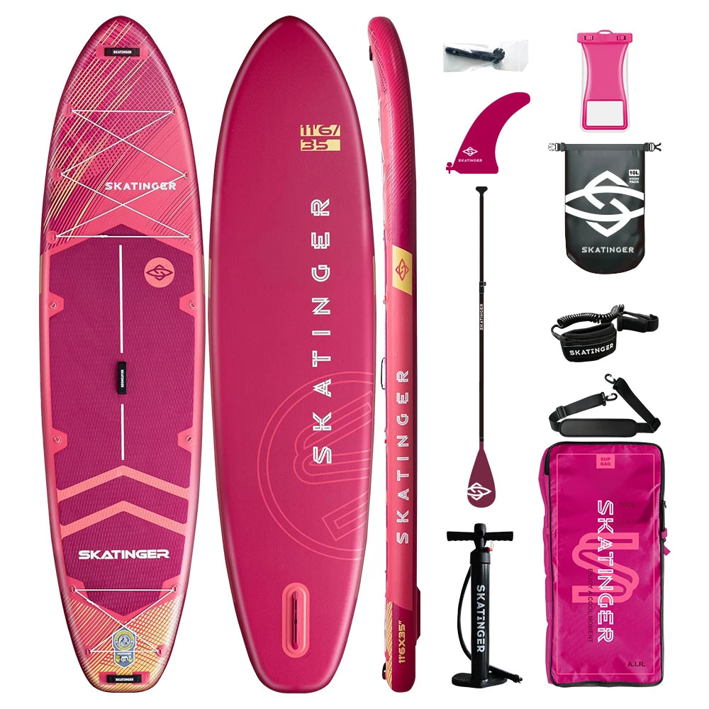 Skatinger 2025 New Design Inflatable Stand up Paddle Padel Board Surfboard Surfboard Inflatable Paddle Board sup Paddleboard