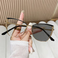 Metal Cat Eye Myopia Glasses Ladies Photochromic Antiblue Light Glasses Optical Blue Glass Lens Eyewear Frame Optical Frames