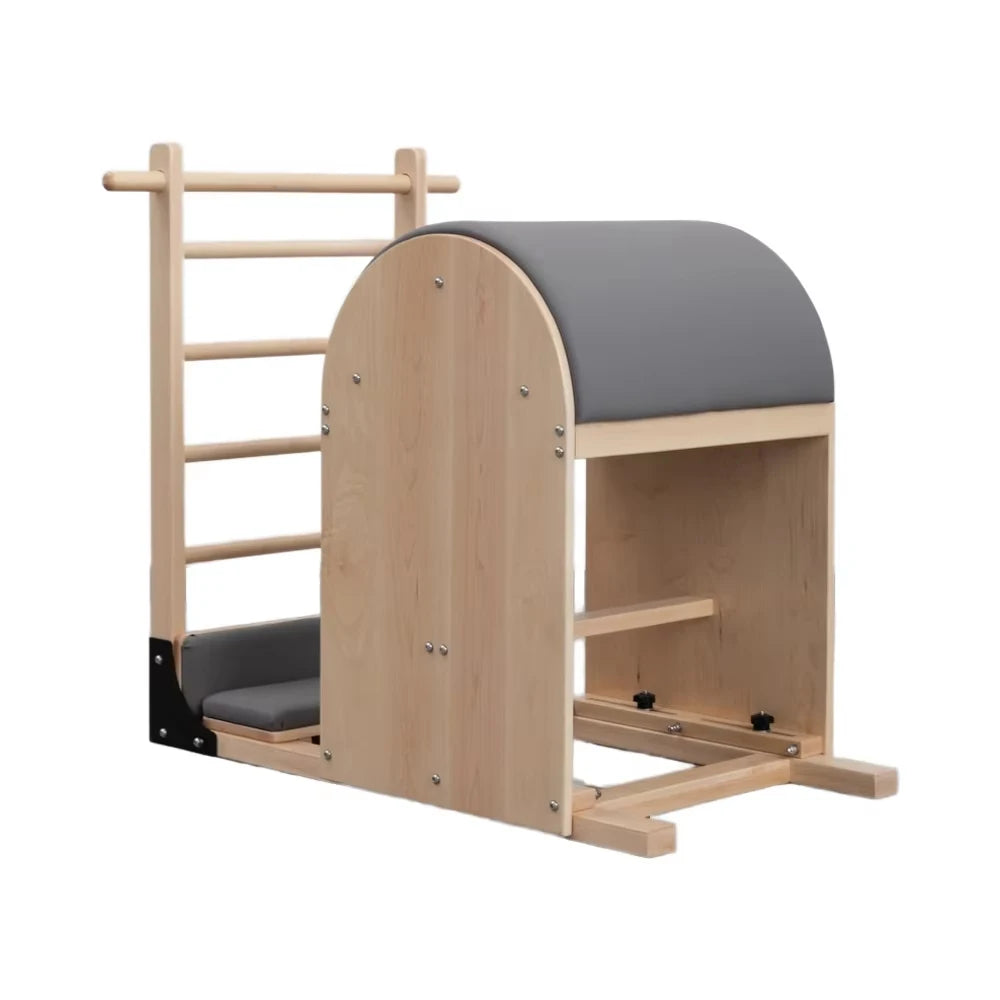 Maple Wooden Ladder Barrel Length Adjustable Wooden Base Stable Pilates Ladder Barrel