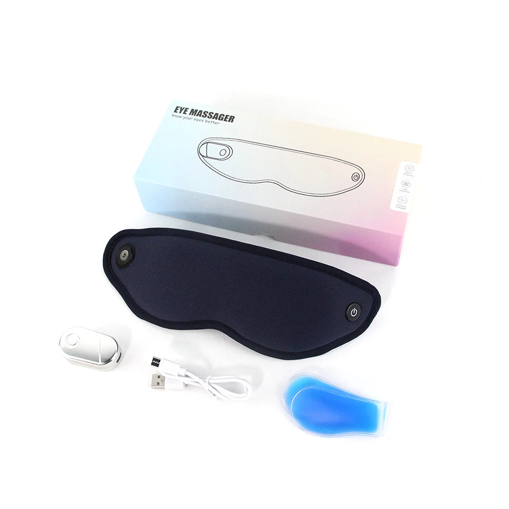 New 12 Eye Protector Cold Hot Ice Apply Vibration Sleep Mask Intelligent Home Eye Massage Instrument