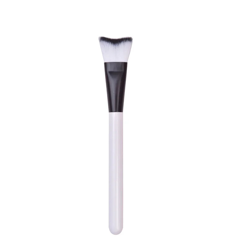 Custom Magic White Black Eye Shadow Curved Eyelash Cleaning Brush Lash Extension Fluffy Eye Lash Cleansing Brush for Cleaning