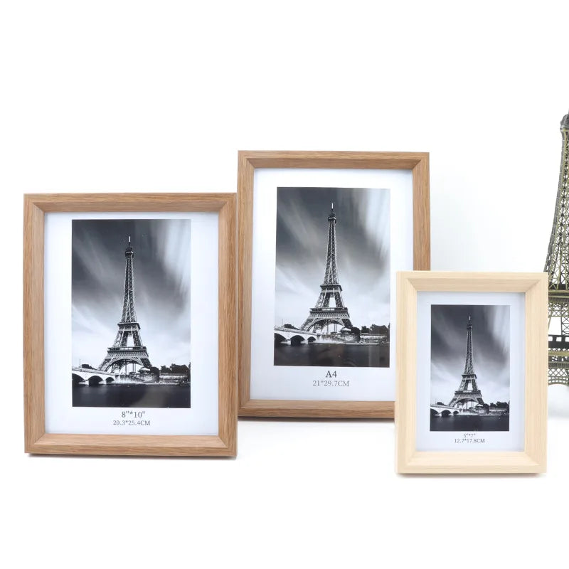 Custom Ps Picture Frames With High Definition Glass Display Pictures Frame Photo Frames for Wall or Tabletop Display
