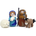 Beginner's Needle Felting Starter Kit Wool Nativity Scene Joseph Mary Baby Jesus Sheep Donkey Full DIY Folk Art Handmade Novelty