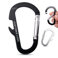 Baichao 7#D Shaped Flat Aluminum Alloy Anodic Oxidation Finish Engraved Logo Customizable Carabiner Snap Hook