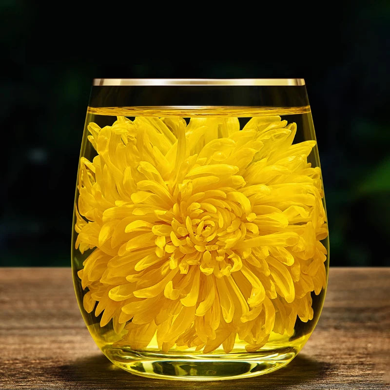 TOP 5A Golden Emperor Chrysanthemum Flower Tea Herbal Flower Tea Big Size Big Chrysanthemum Flower