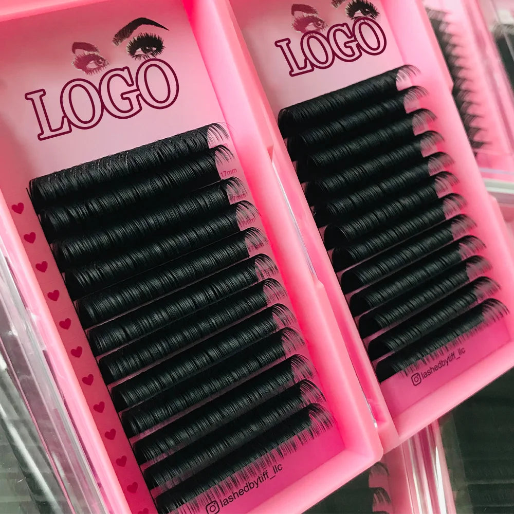 Bulk Single Lash Trays Cashmere Individual Eyelash Extension 25mm Volume Las Supplies Lash Extensions Siberian Matte Lash Trays
