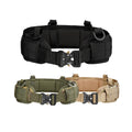 Tactical Belt Men's Nylon Fabric Outdoor Metal Buckle Molle Duty Belt Hunting Hiking Sports Quick Release Fabric Belt