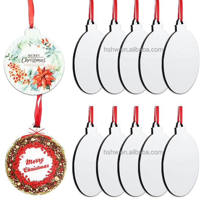 Modern Factory Wedding Favors Patterns Printable Christmas Sublimation Ornaments Blanks