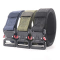 Spot Outdoor Metal Buckle Black Webbing Men's Alloy Buckle Custom Nylon Polyester Multifunctional Training Belt