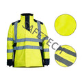 Fluorescent Yellow Hivis Security Clothing Safety Jackets Reflective Work Work Wear for Men